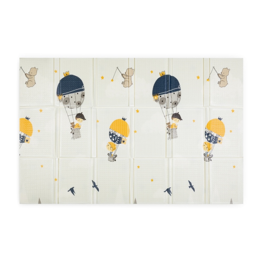 PETITE&MARS - Faltbare Spielmatte CAMPY Mountains&Triangles
