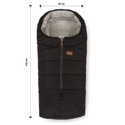 PETITE&MARS - Fußsack für Babys 3in1 JIBOT schwarz