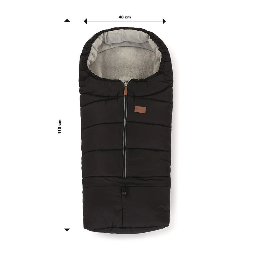 PETITE&MARS - Fußsack für Babys 3in1 JIBOT schwarz