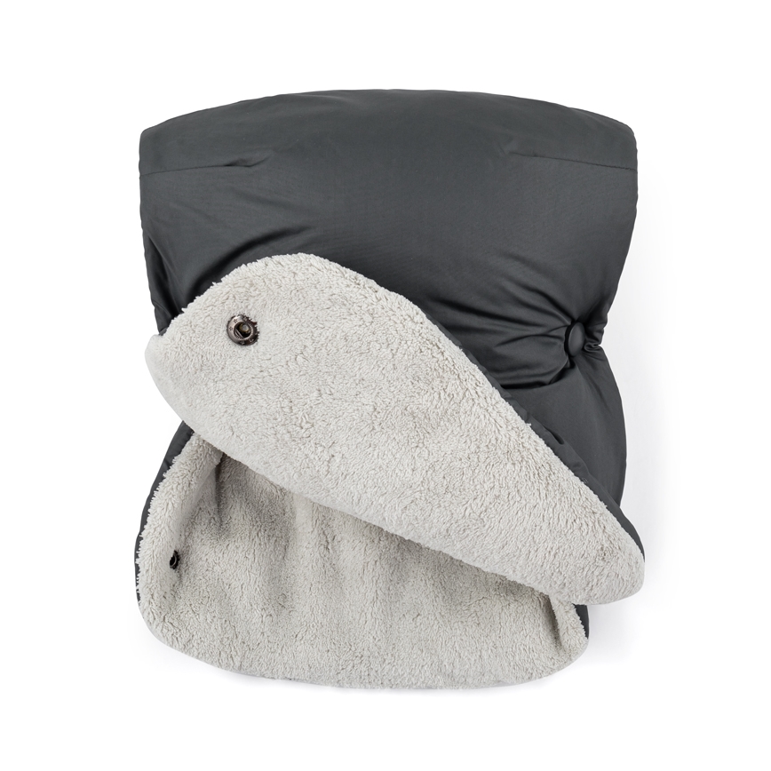 PETITE&MARS - Handmuffs für Kinderwagen JASIE grau