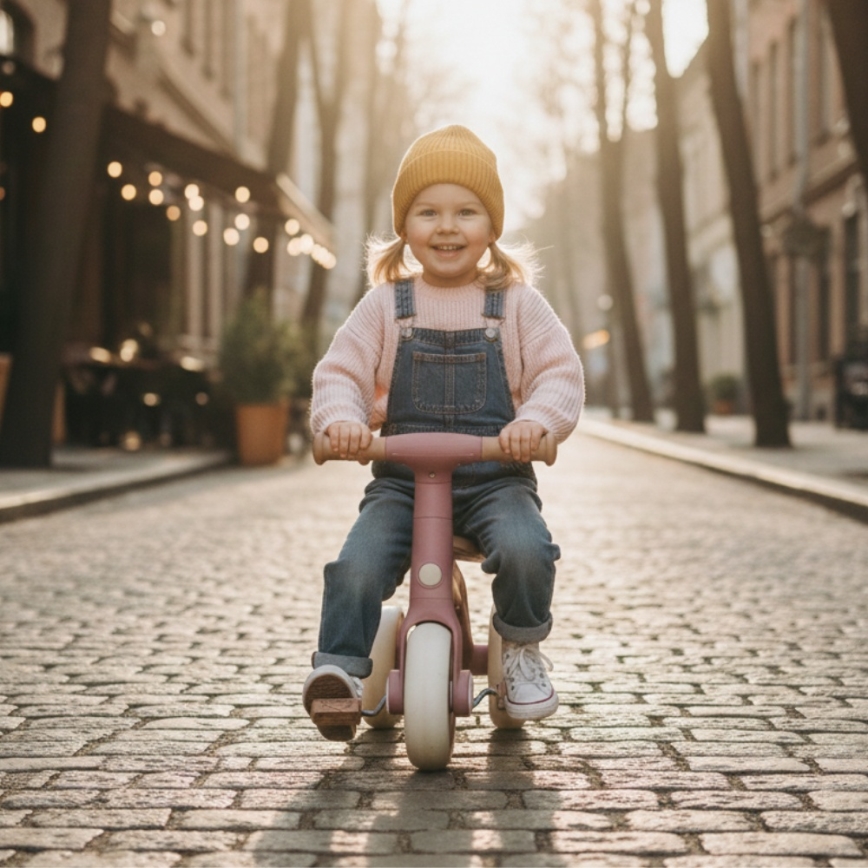 PETITE&MARS - Kinder-Dreirad 3-in-1 BINGO Dusty Rose