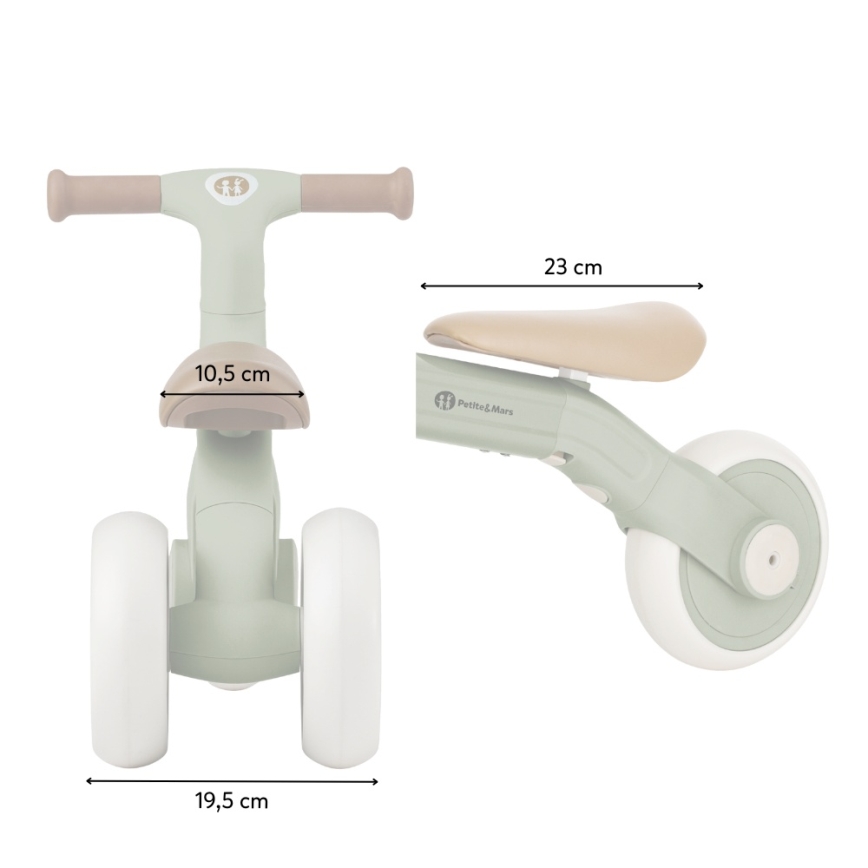 PETITE&MARS - Kinder-Dreirad 3-in-1 BINGO Salbeigrün