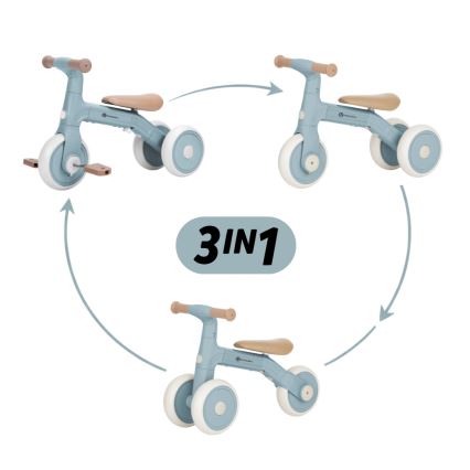 PETITE&MARS - Kinder-Dreirad 3-in-1 BINGO Stering Blue