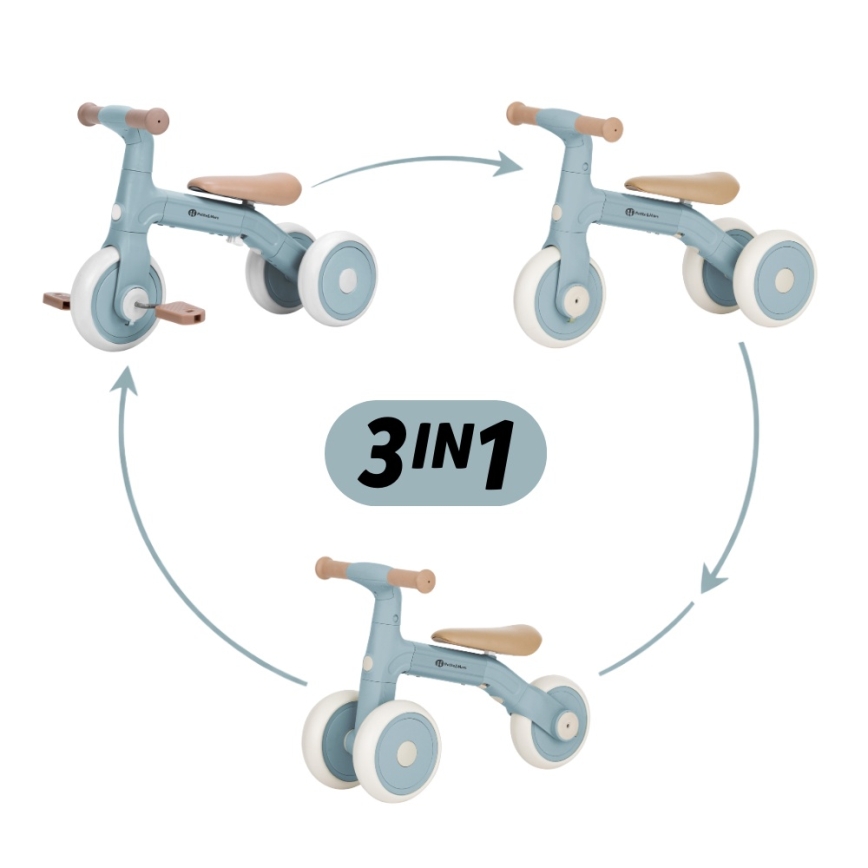 PETITE&MARS - Kinder-Dreirad 3-in-1 BINGO Stering Blue