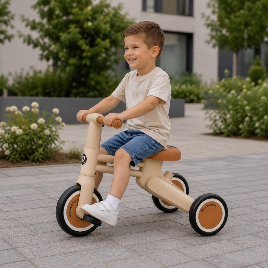 PETITE&MARS - Kinder-Dreirad 4-in-1 DRIFT Desert Sand