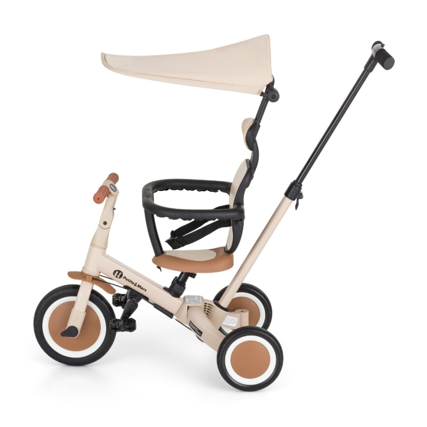 PETITE&MARS - Kinder-Dreirad 5-in-1 TURBO PLUS Desert Sand
