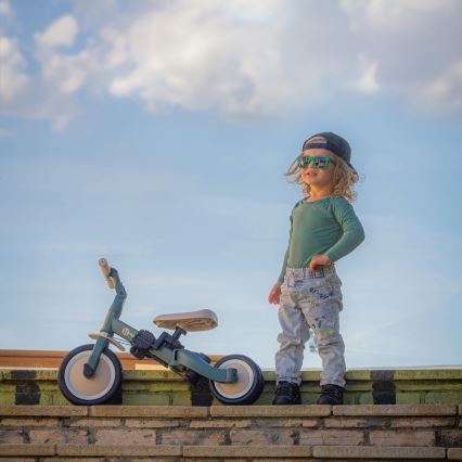 PETITE&MARS - Kinder-Dreirad 5-in-1 TURBO PLUS Misty Green