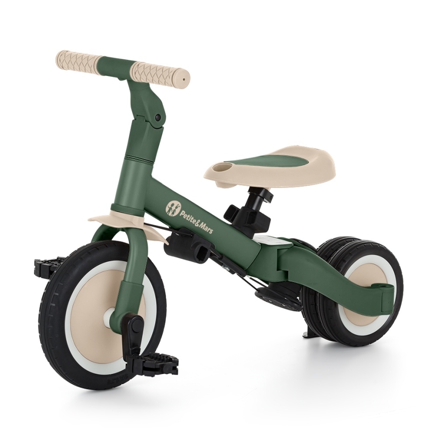 PETITE&MARS - Kinder-Dreirad 5-in-1 TURBO PLUS Misty Green