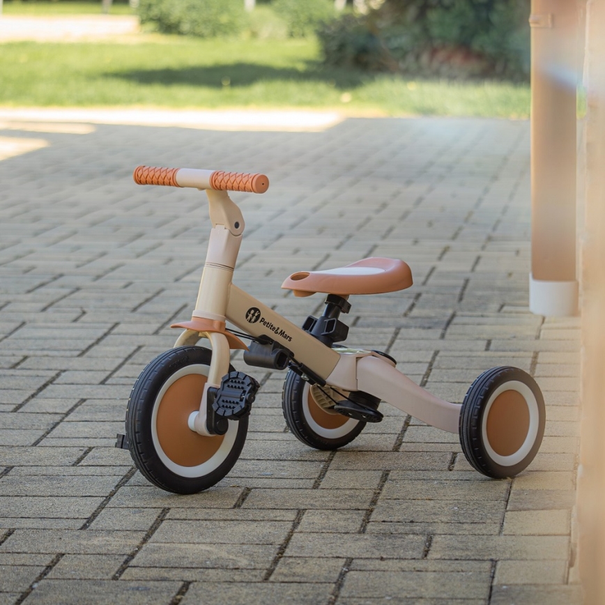 PETITE&MARS - Kinder-Dreirad 5in1 TURBO Desert Sand