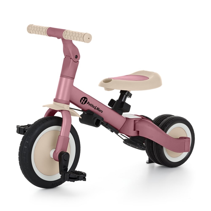 PETITE&MARS - Kinder-Dreirad 5in1 TURBO Dusty Rose