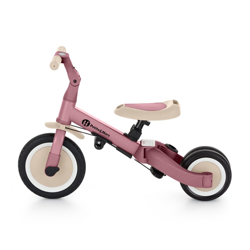 PETITE&MARS - Kinder-Dreirad 5in1 TURBO Dusty Rose
