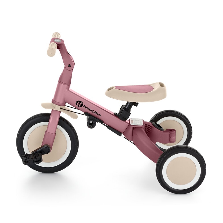 PETITE&MARS - Kinder-Dreirad 5in1 TURBO Dusty Rose