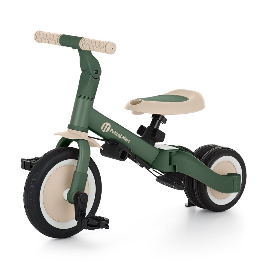 PETITE&MARS - Kinder-Dreirad 5in1 TURBO Misty Green