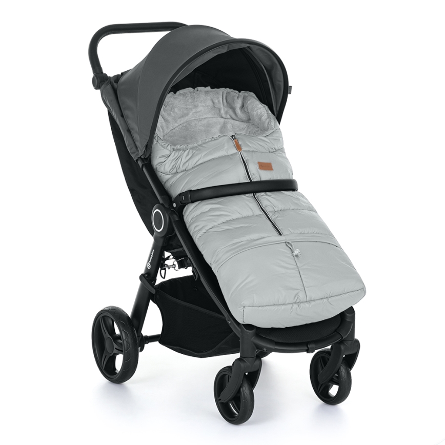 PETITE&MARS - Kinder-Fußsack 3-in-1 JIBOT, hellgrau