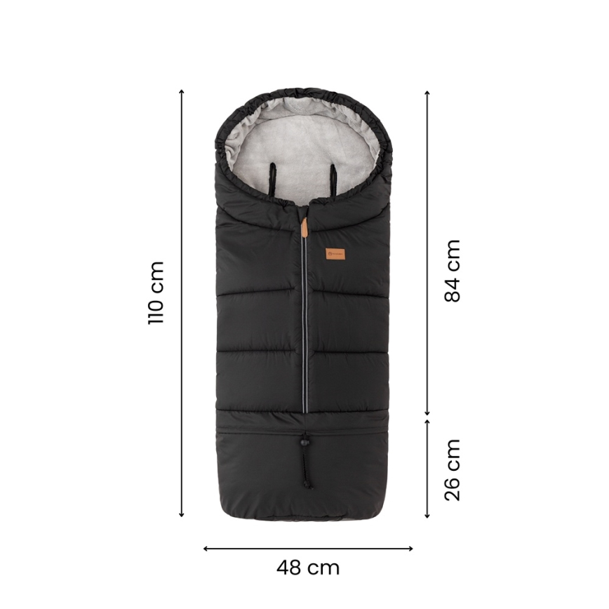 PETITE&MARS - Kinder-Fußsack 3-in-1 JIBOT, hellgrau