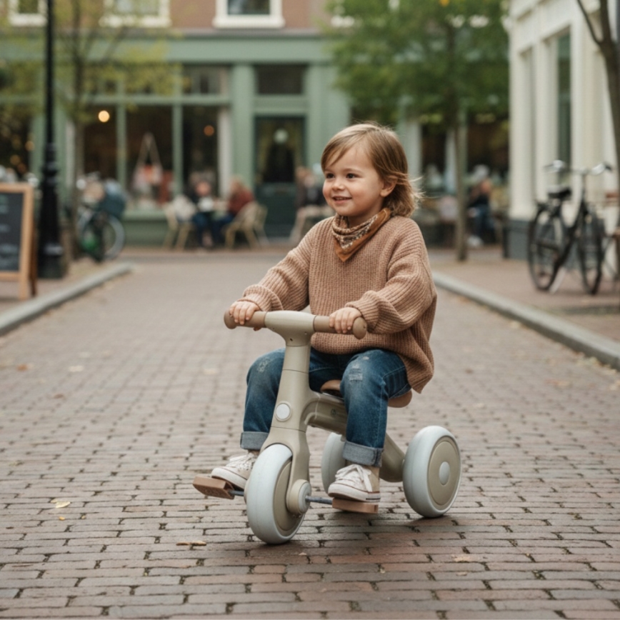 PETITE&MARS - Kinderdreirad 3-in-1 BINGO Elfenbeinweiß