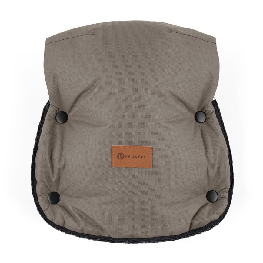 PETITE&MARS - Kinderwagen-Handschuhe FURRY Mocha Mousse