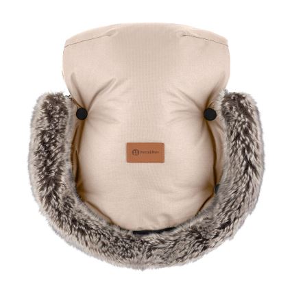 PETITE&MARS - Kinderwagen-Handschuhe FURRY Rosa Petal