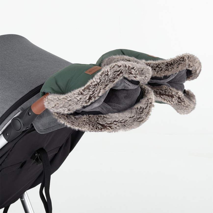 PETITE&MARS - Kinderwagen-Handschuhe FURRY Veritable Khaki