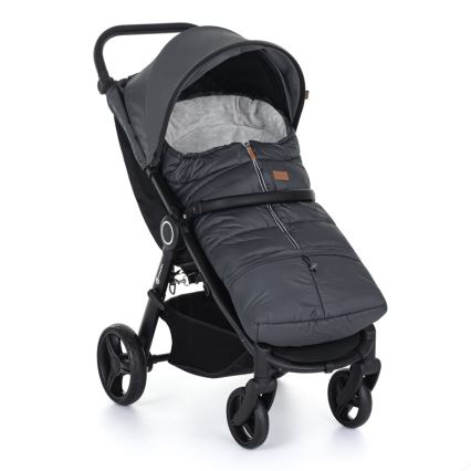 PETITE&MARS - SET Baby-Fußsack 3in1 JIBOT + Handmuffs für Kinderwagen JASIE grau