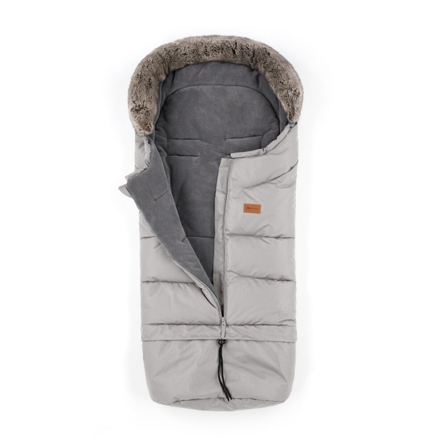 PETITE&MARS - SET Baby-Fußsack 4in1 ARCTIC + Kinderwagen-Handschuhe FURRY Champagne Shower