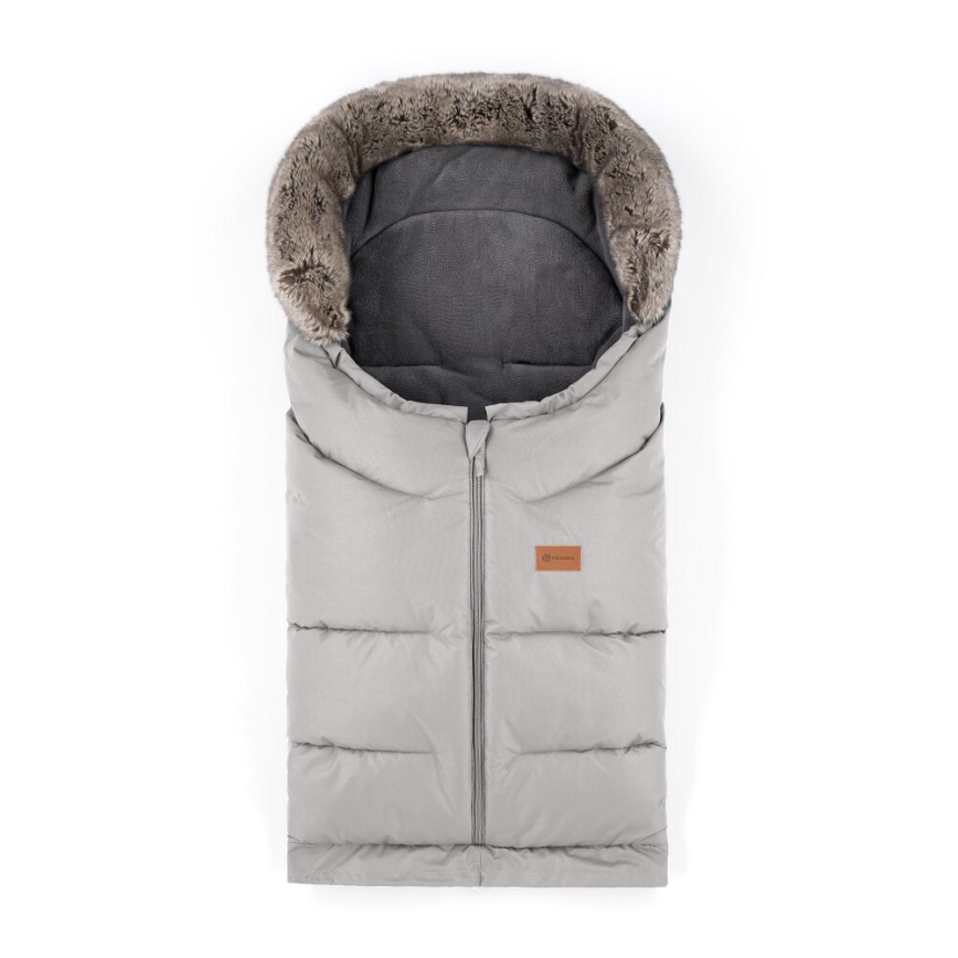PETITE&MARS - SET Baby-Fußsack 4in1 ARCTIC + Kinderwagen-Handschuhe FURRY Champagne Shower