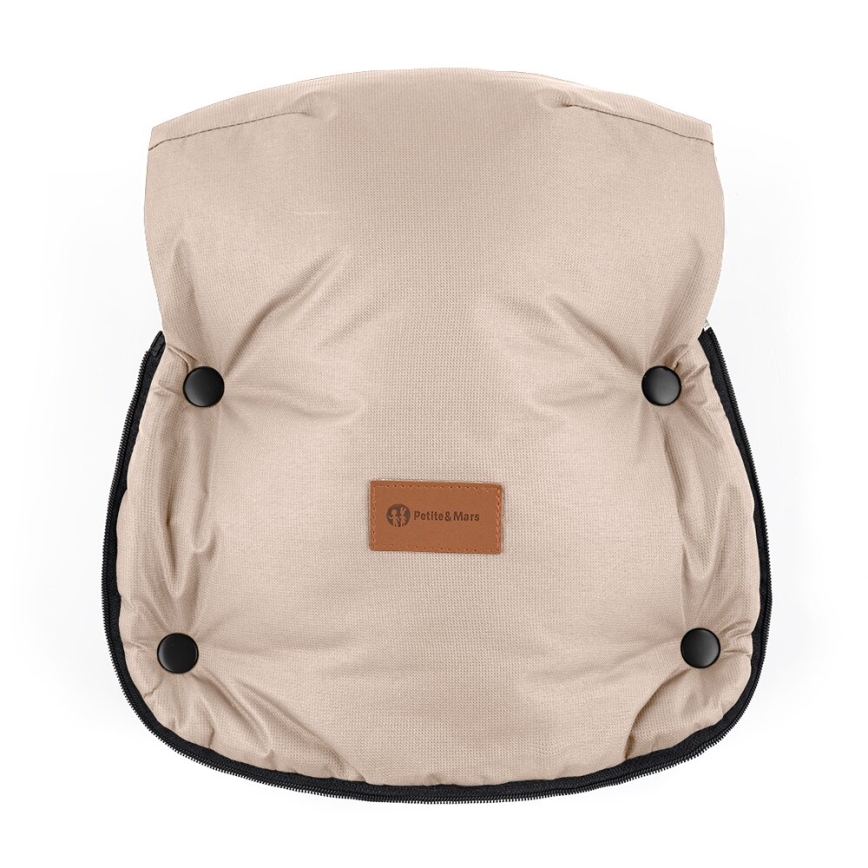 PETITE&MARS - SET Baby-Fußsack 4in1 ARCTIC + Kinderwagen-Handschuhe FURRY Rosa Petal