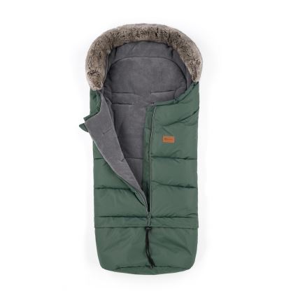 PETITE&MARS - SET Baby-Fußsack 4in1 ARCTIC + Kinderwagen-Handschuhe FURRY Veritable Khaki