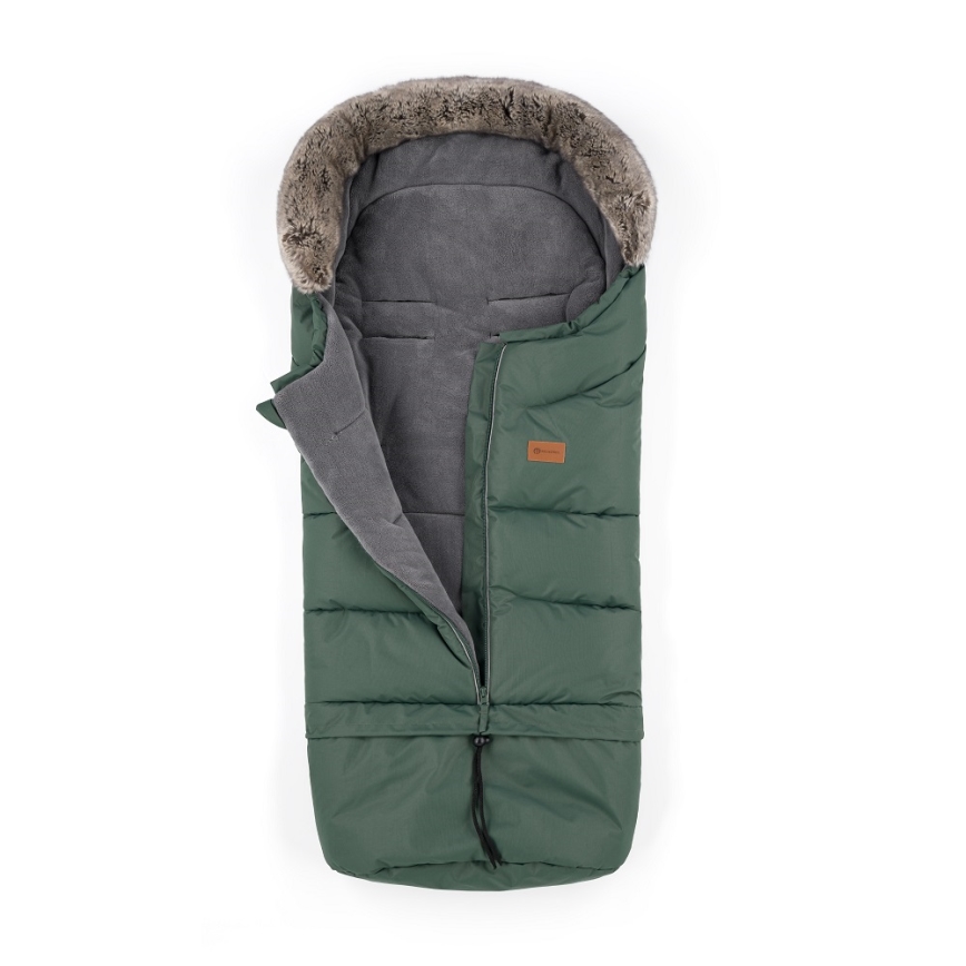 PETITE&MARS - SET Baby-Fußsack 4in1 ARCTIC + Kinderwagen-Handschuhe FURRY Veritable Khaki