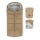 PETITE&MARS - SET Kinderfußsack 3in1 JIBOT + Handwärmer für den Kinderwagen braun