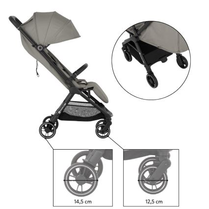PETITE&MARS - Sport-Kinderwagen ZIP Velvet Grey