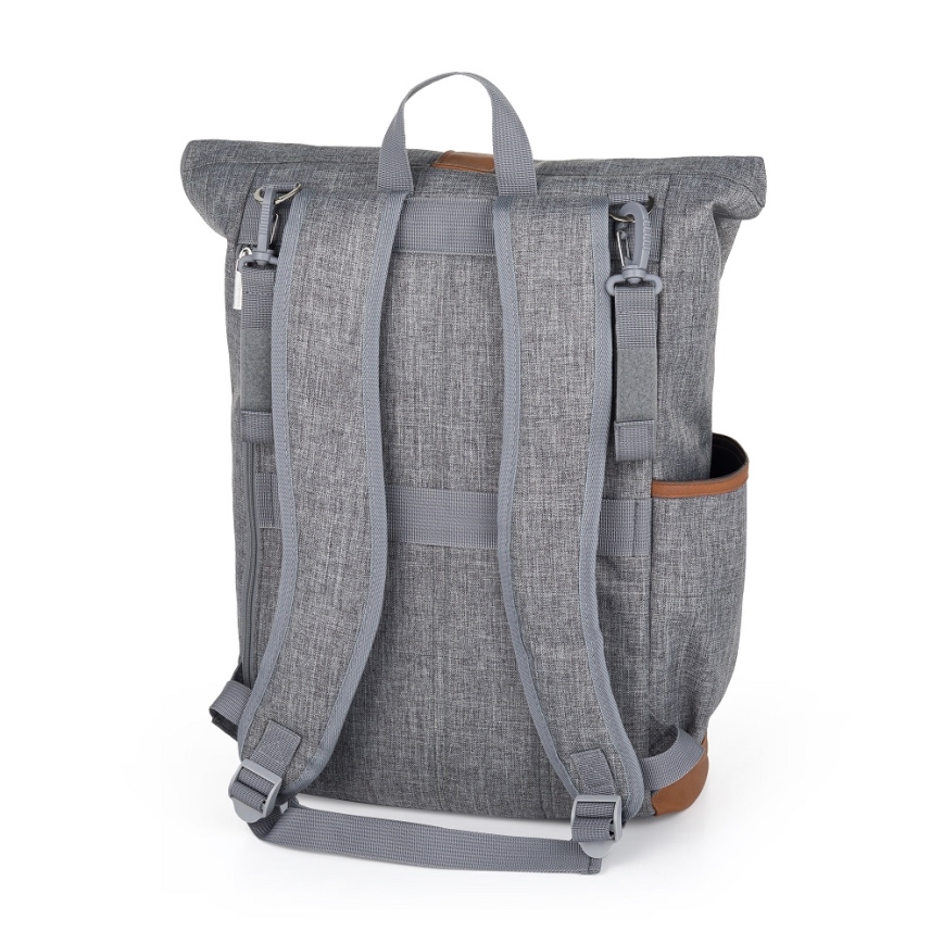PETITE&MARS - Wickelrucksack für Kinderwagen JACKOB grau