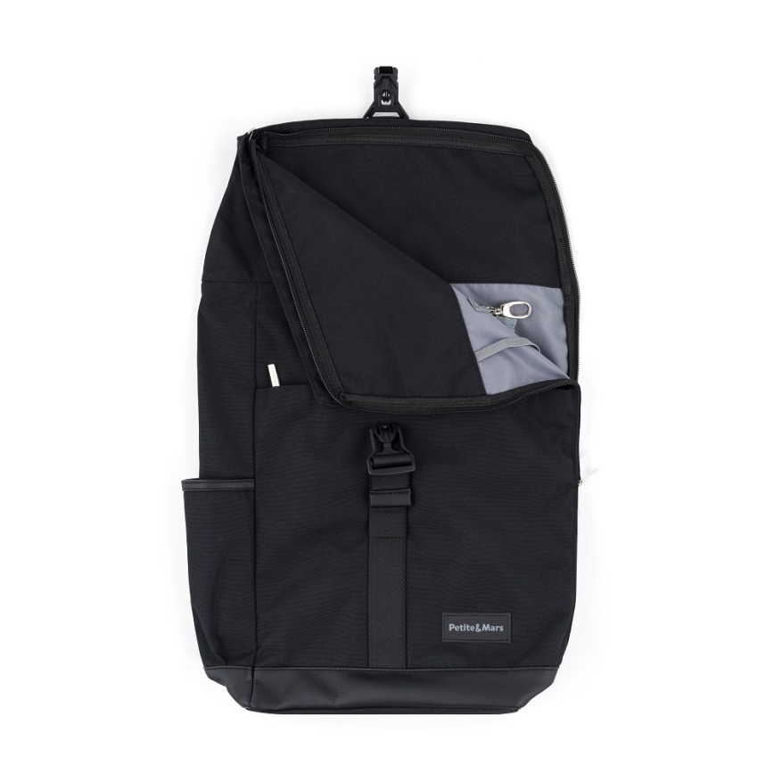 PETITE&MARS - Wickelrucksack für Kinderwagen JACKOB schwarz
