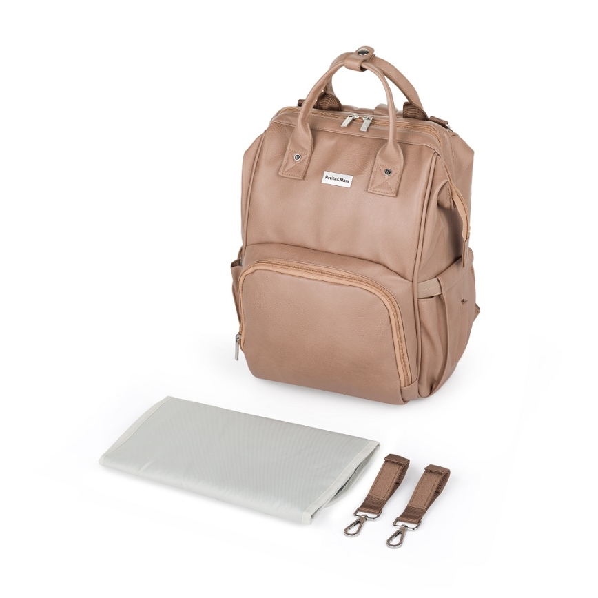 PETITE&MARS - Wickelrucksack für Kinderwagen JASPER braun
