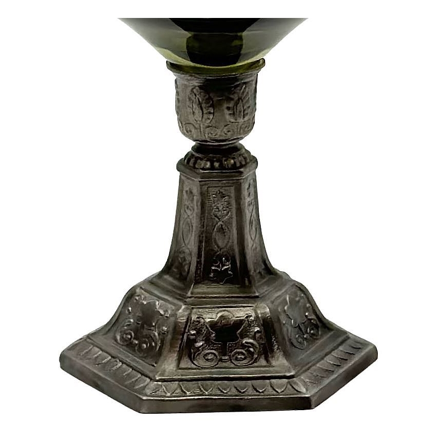 Petroleumlampe KRASOMÍRA 42 cm waldgrün