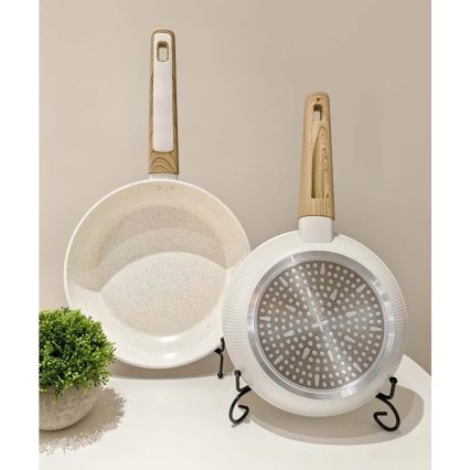 Pfanne BIANCO 24 cm cremefarben/braun