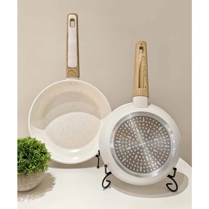 Pfanne BIANCO 24 cm cremefarben/braun