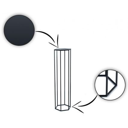 Pflanzenständer 100x24 cm schwarz