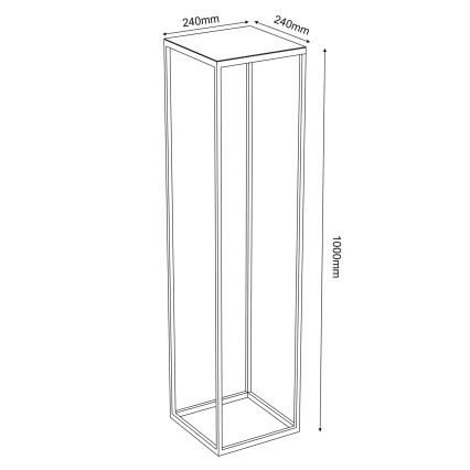 Pflanzenständer 100x24 cm schwarz