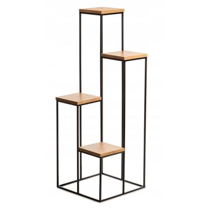 Blumenständer 110x40 cm schwarz/braun