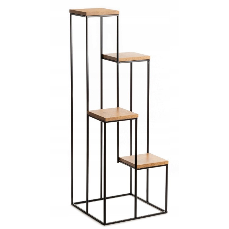 Blumenständer 110x40 cm schwarz/braun