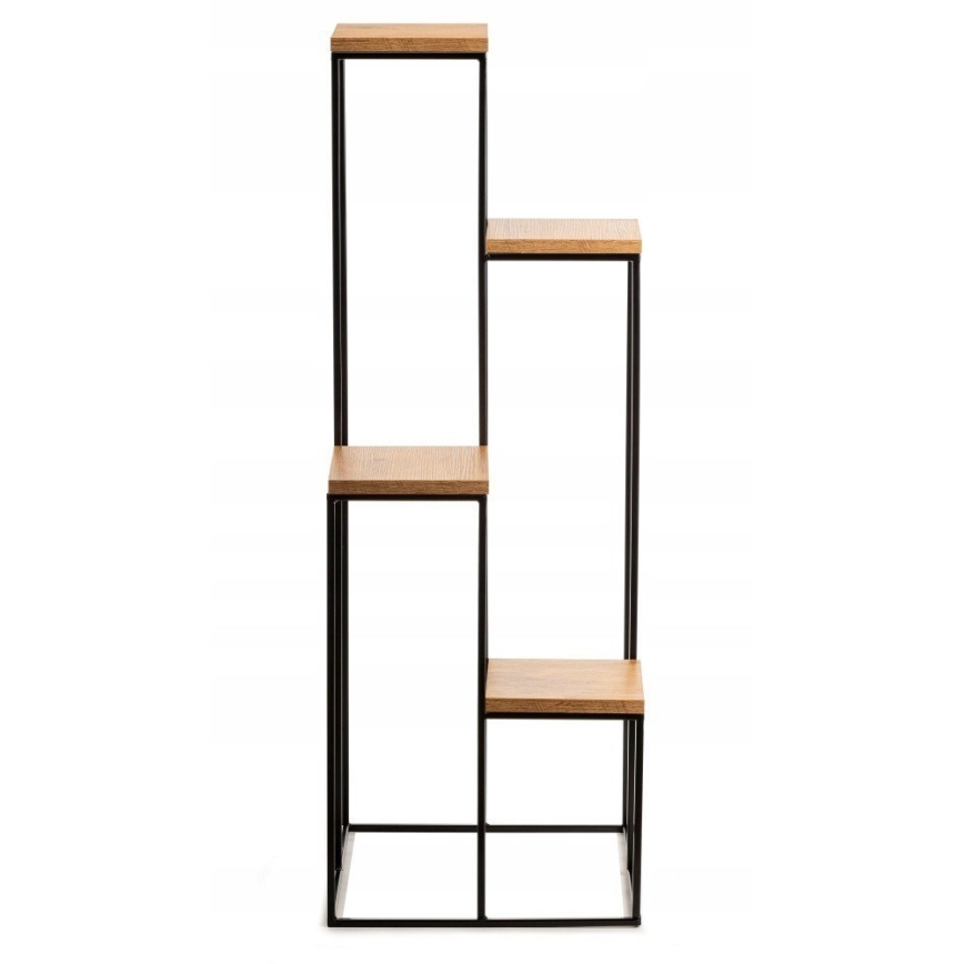 Blumenständer 110x40 cm schwarz/braun