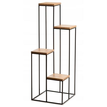 Blumenständer 110x40 cm schwarz/braun