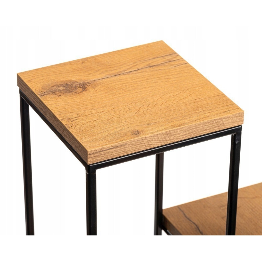 Blumenständer 110x40 cm schwarz/braun