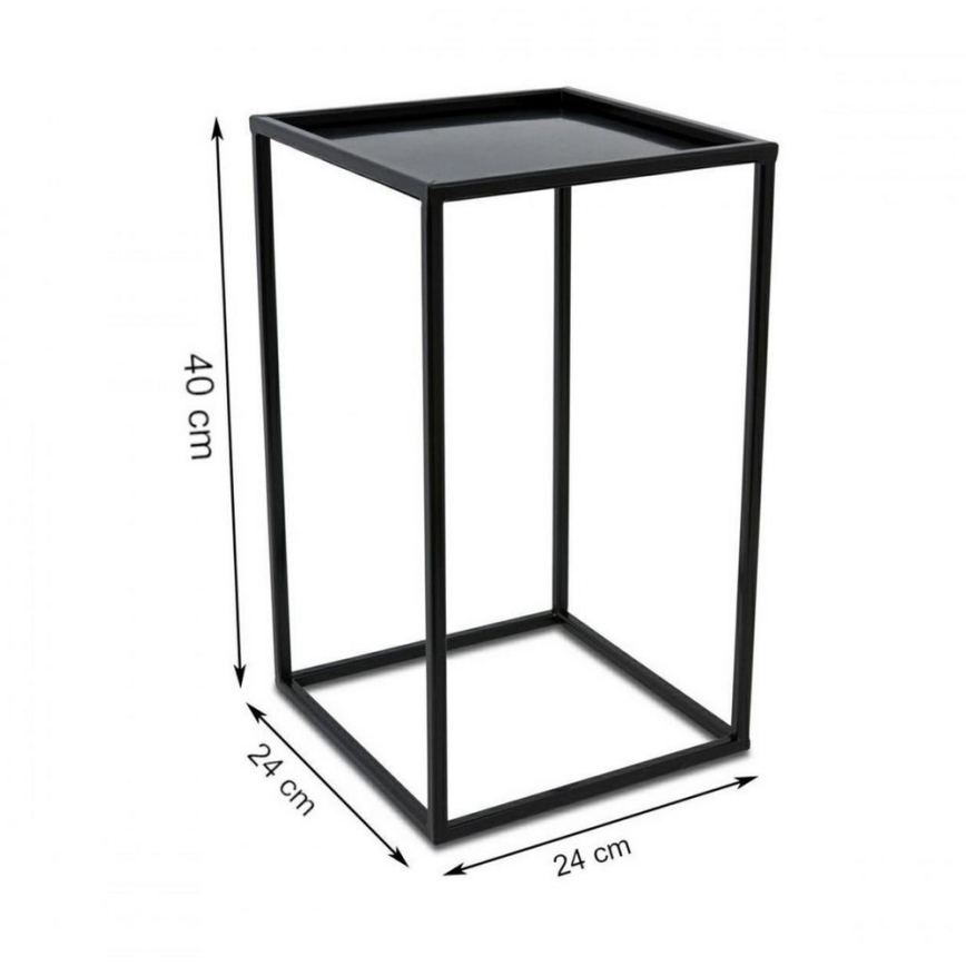 Blumenständer 40x24 cm schwarz