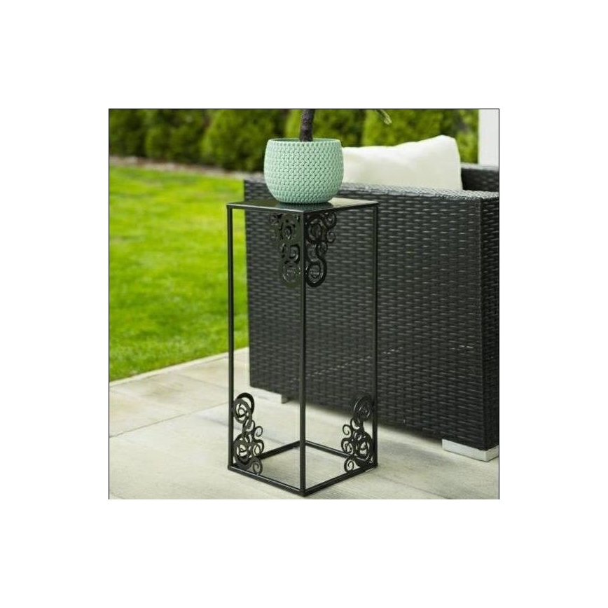 Blumenständer 60x24 cm schwarz