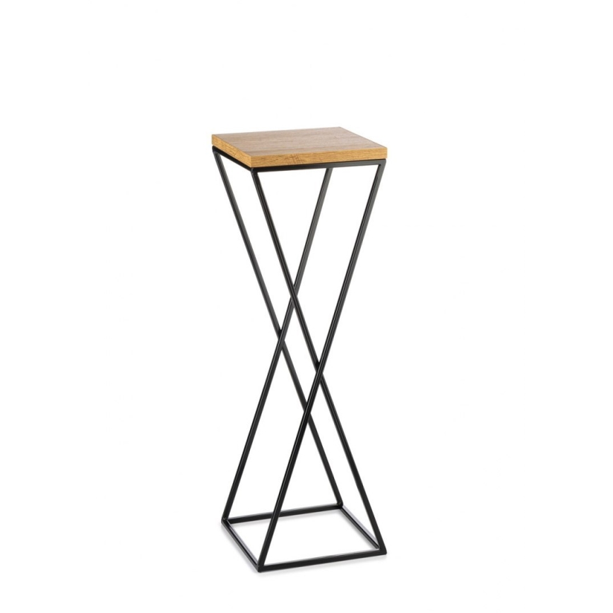 Blumenständer 70x24 cm schwarz/braun