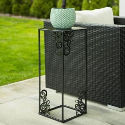 Pflanzenständer 80x24 cm Schwarz