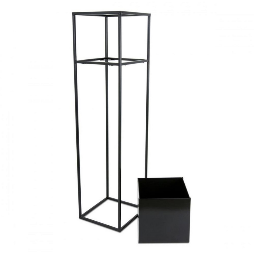 Pflanzenständer 90x24 cm Schwarz