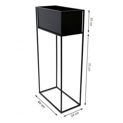 Pflanzenständer 90x44 cm schwarz